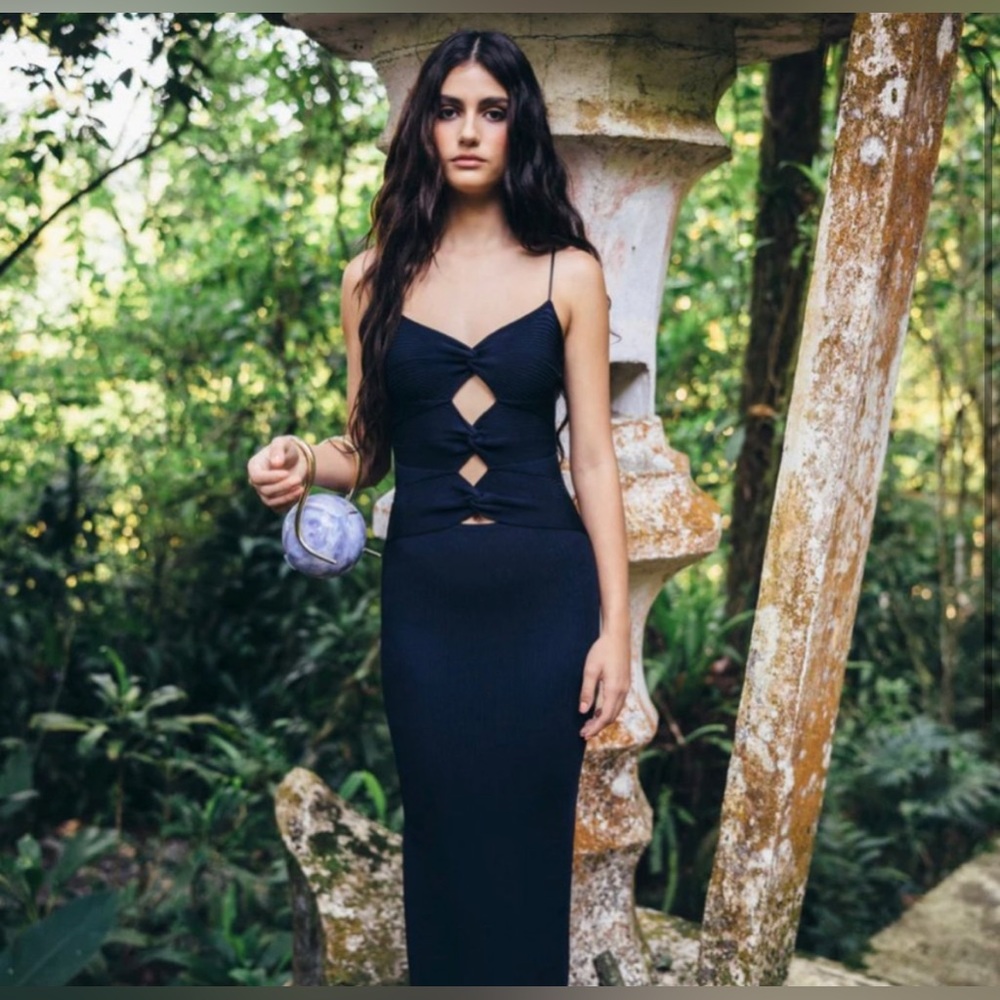 Cult Gaia Honey Knit Dress